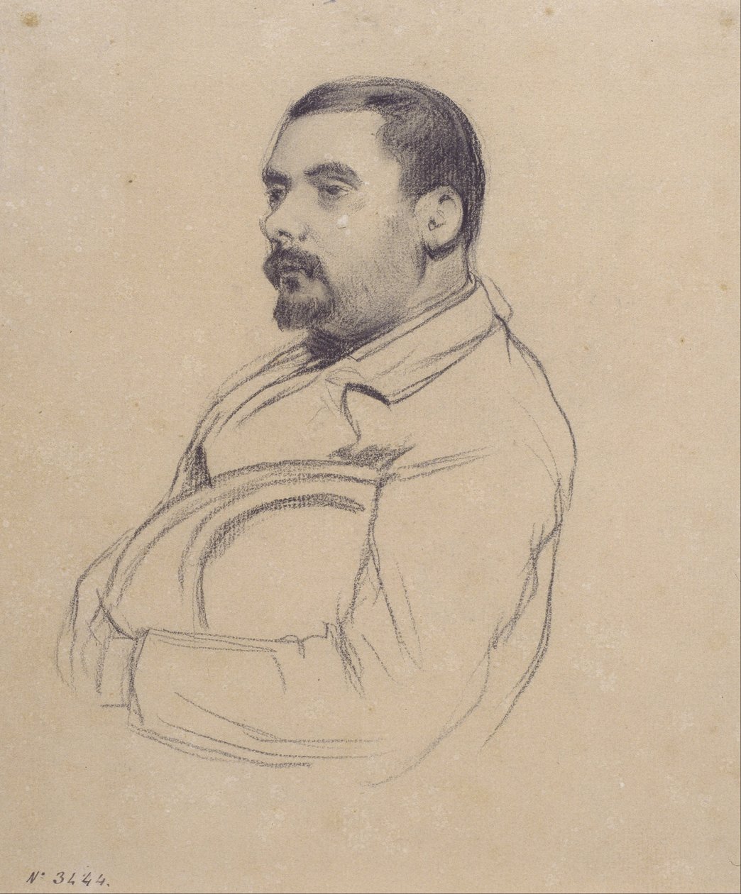 Portrett av en mann av Santiago Rusiñol