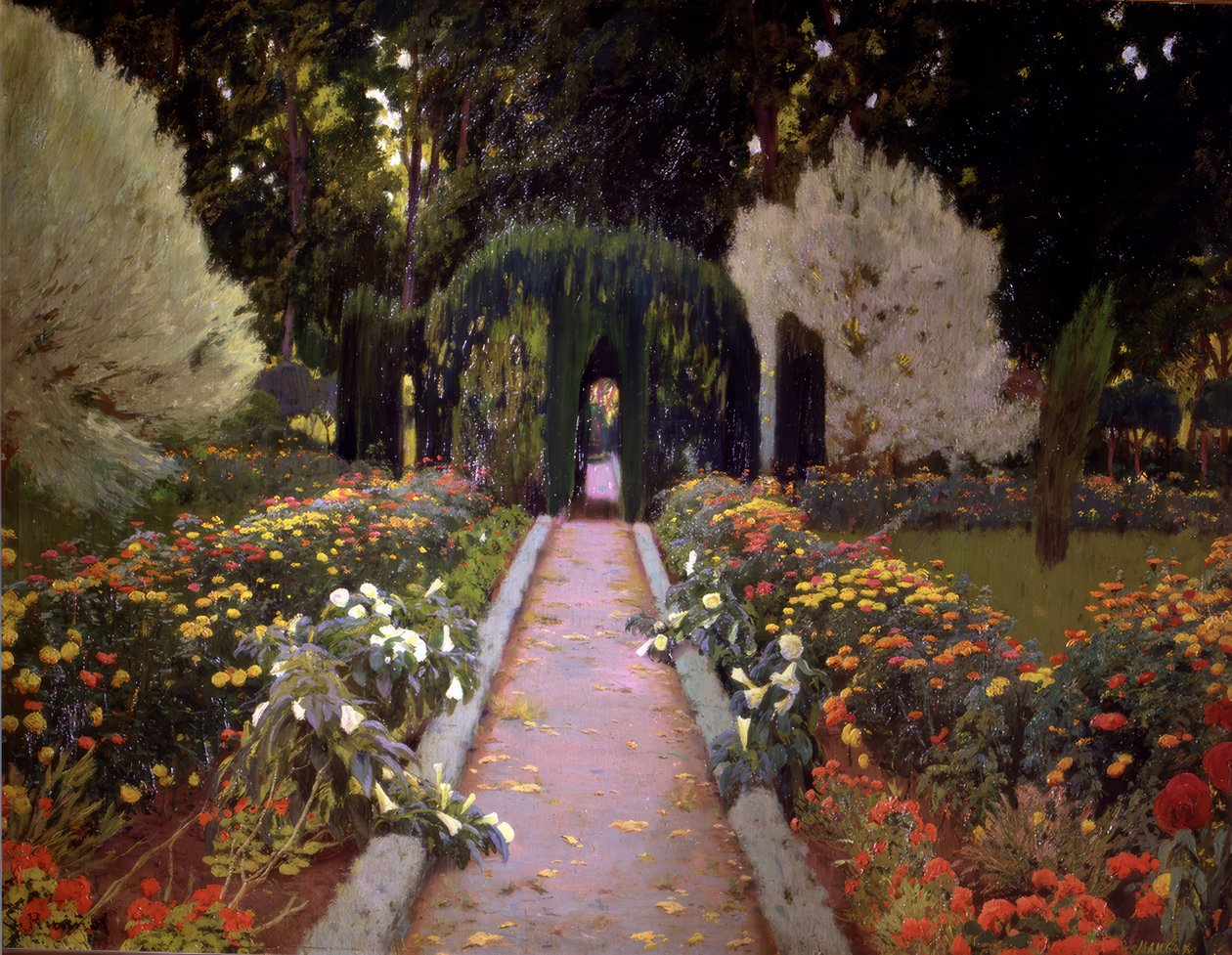 Gardens of Aranjuez (The Arbour) av Santiago Rusiñol