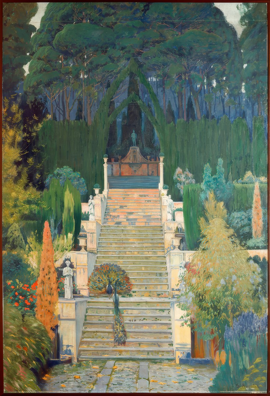 Staselig hage. Raixa II av Santiago Rusiñol