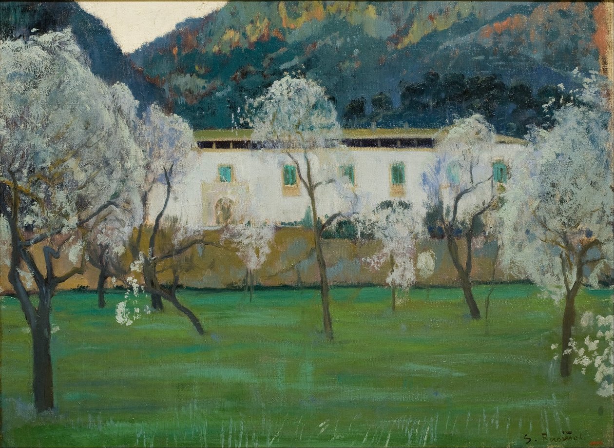 White Farmhouse (Bunyola, Mallorca) av Santiago Rusiñol