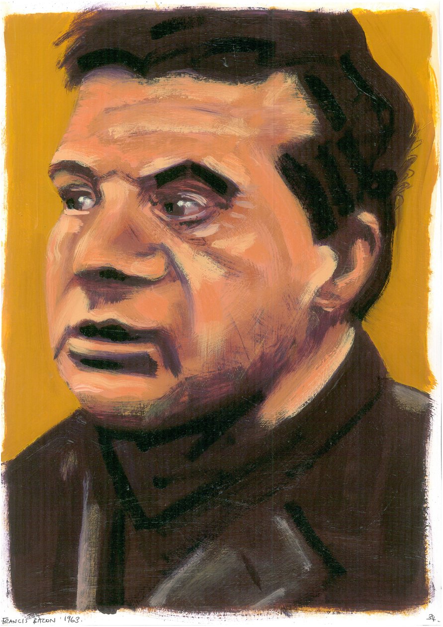 Francis Bacon, 2008 (olje) av Sara Hayward