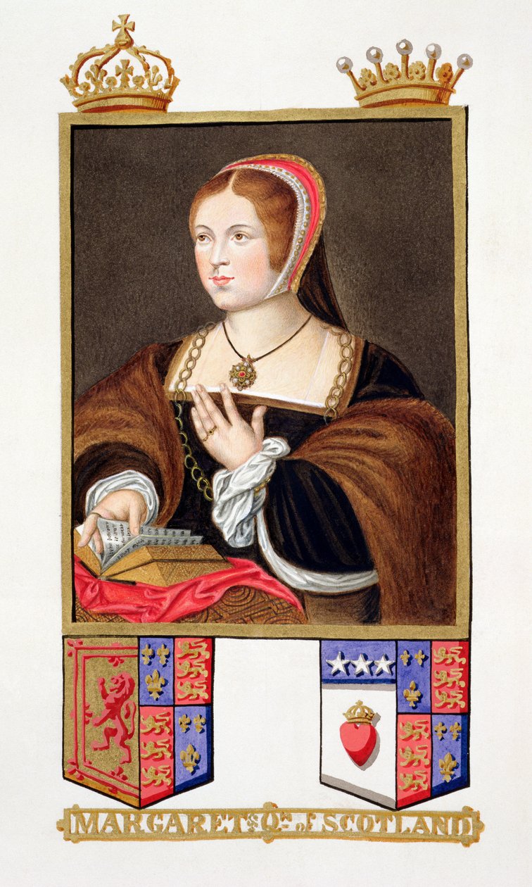 Portrett av Margaret Tudor (1489-1541) Queen of Scotland fra 