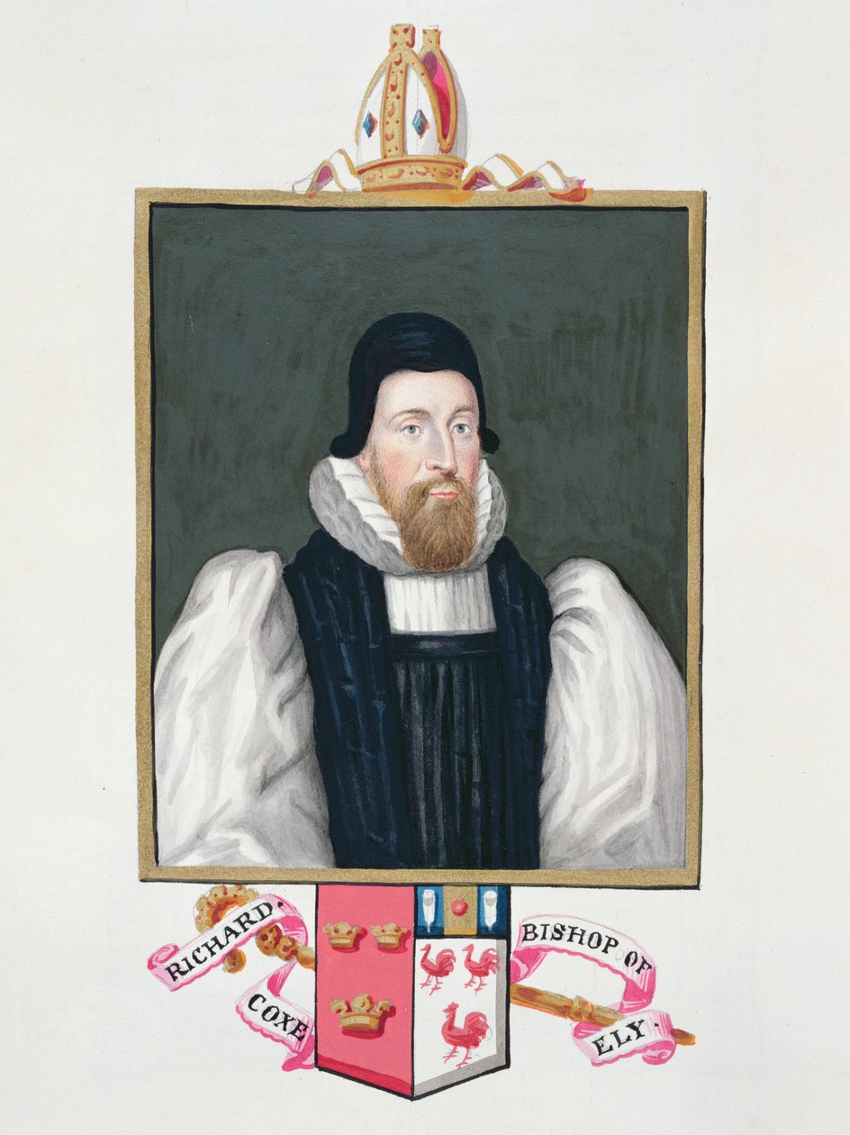 Portrett av Richard Cox (1500-81) biskop av Ely fra 