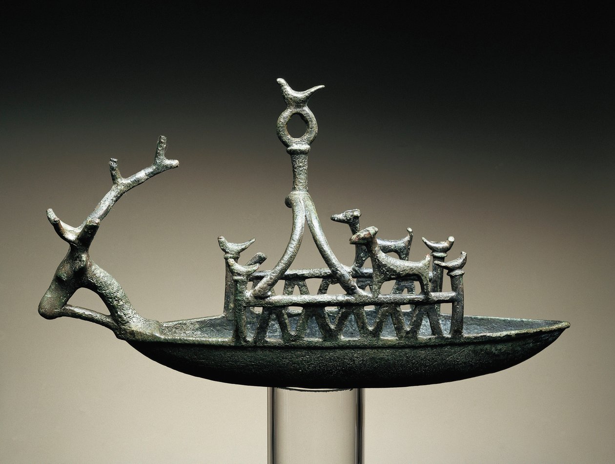 Skip (bronse) av Sardinia Nuragic Civilization