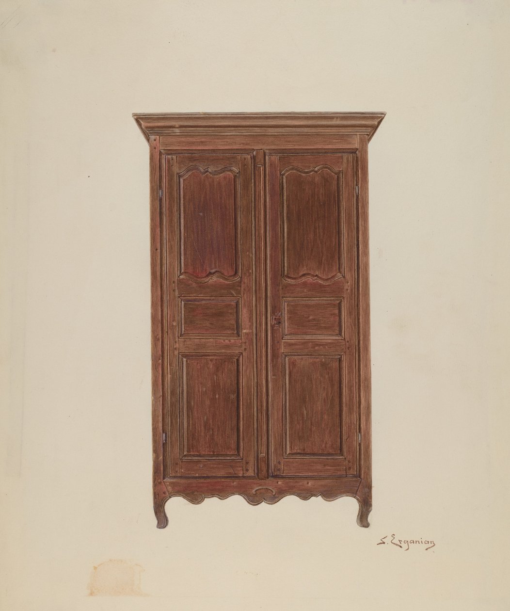Garderobeskap, ca. 1939. av Sarkis Erganian