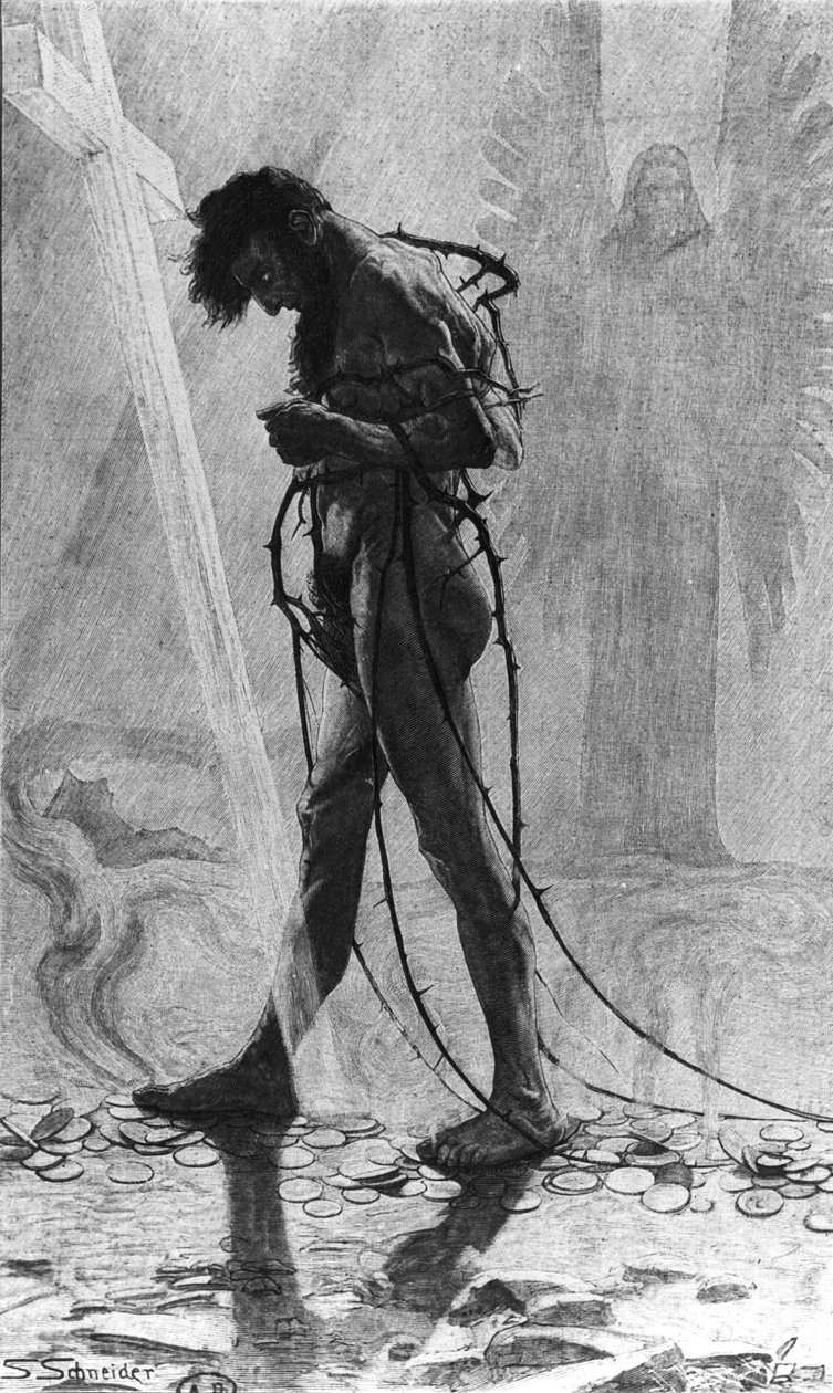 Judas, 1896 av Sascha Schneider