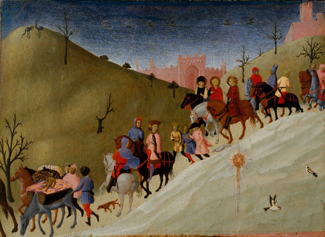 The Journey of the Magi, ca. 1433-35. av Sassetta