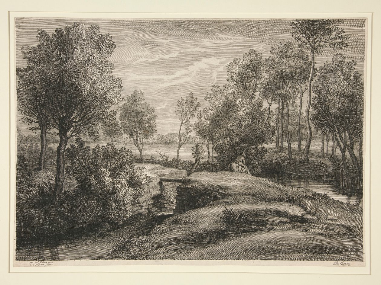 Landskap av Schelte Adams Bolswert