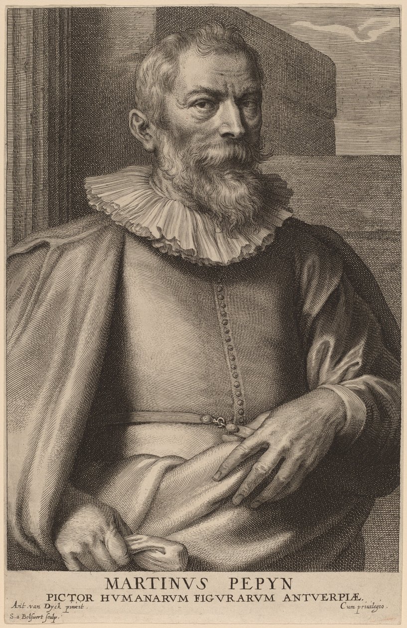 Martin Pepin av Schelte Adams Bolswert after Sir Anthony van Dyck