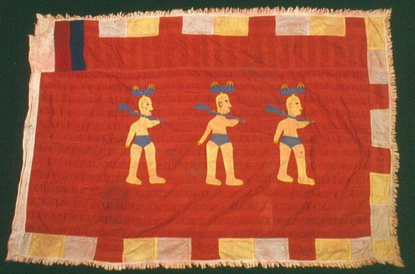 Flagg, fra Ghana (tekstil) av School African