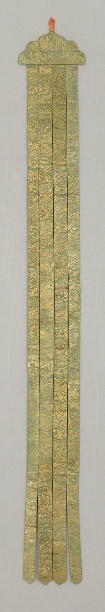 Banderole, ca. 1700-tallet (silkebrokade) av School Chinese
