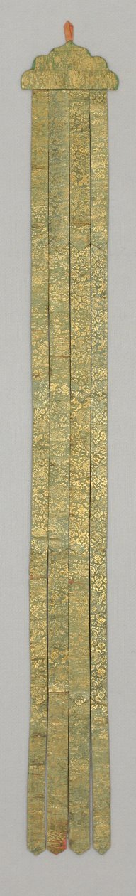 Banderole, ca. 1700-tallet (silkebrokade) av School Chinese