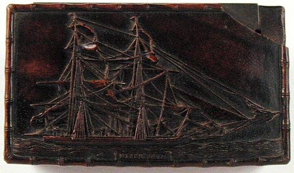 Snusboks, ca. 1840 (tre) av School Chinese