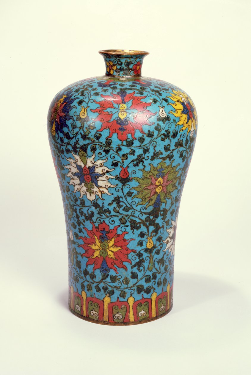 Vase (cloisonne emalje) av School Chinese