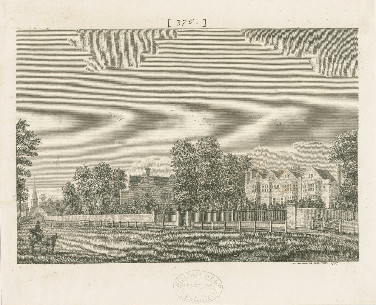 Whittington Hall: gravering av School English