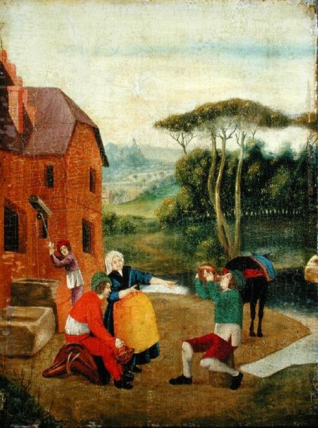 Figurer i et landskap av School European