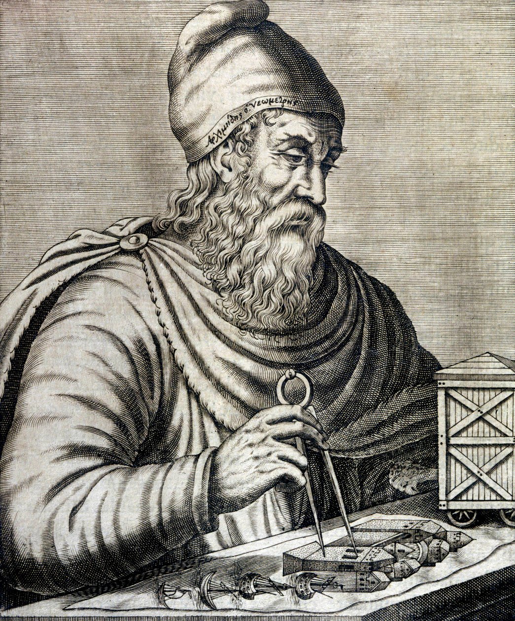Archimedes (gravering) av School French