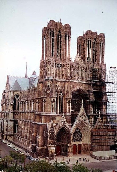 Utvendig fasade av School French