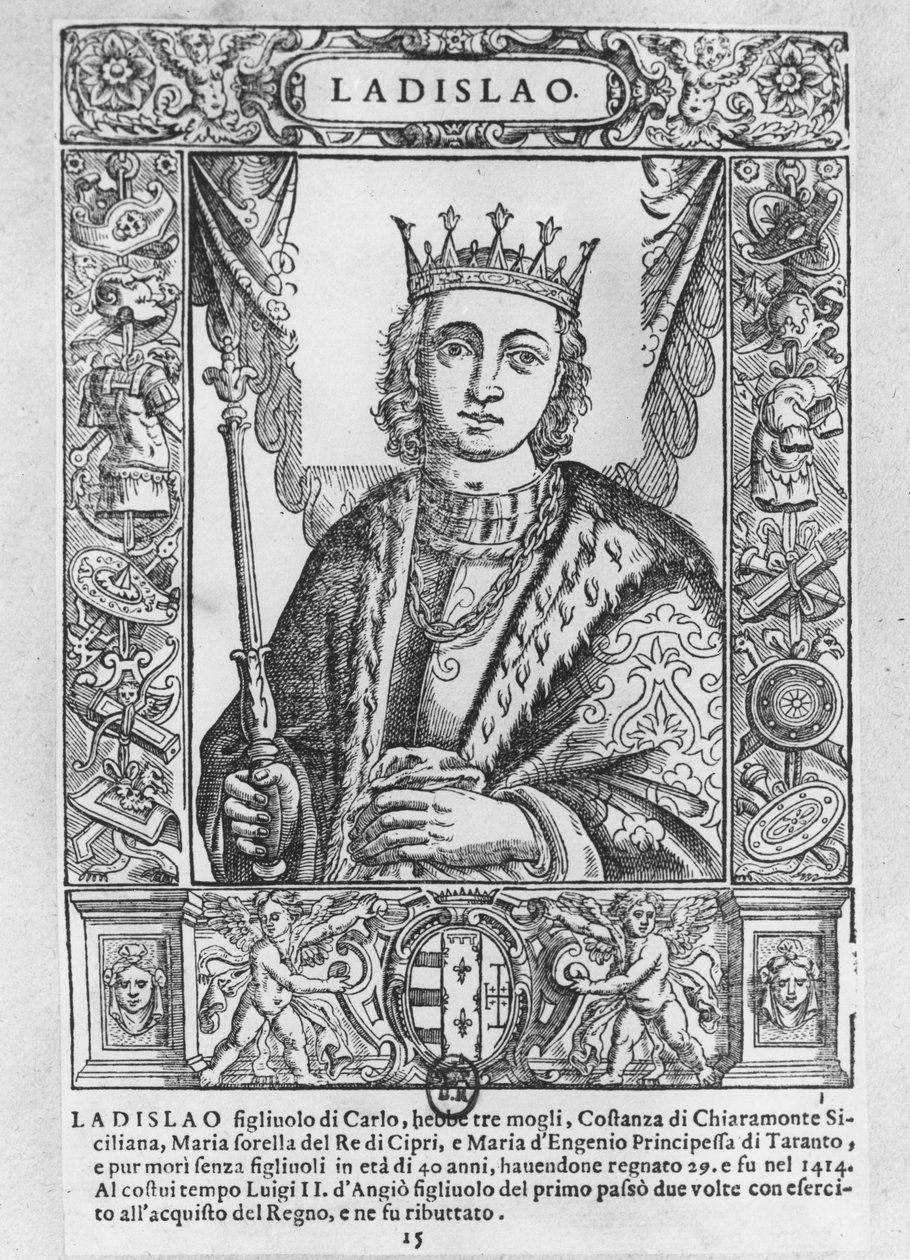Ladislaus the Magnanimous (engraving) av School French