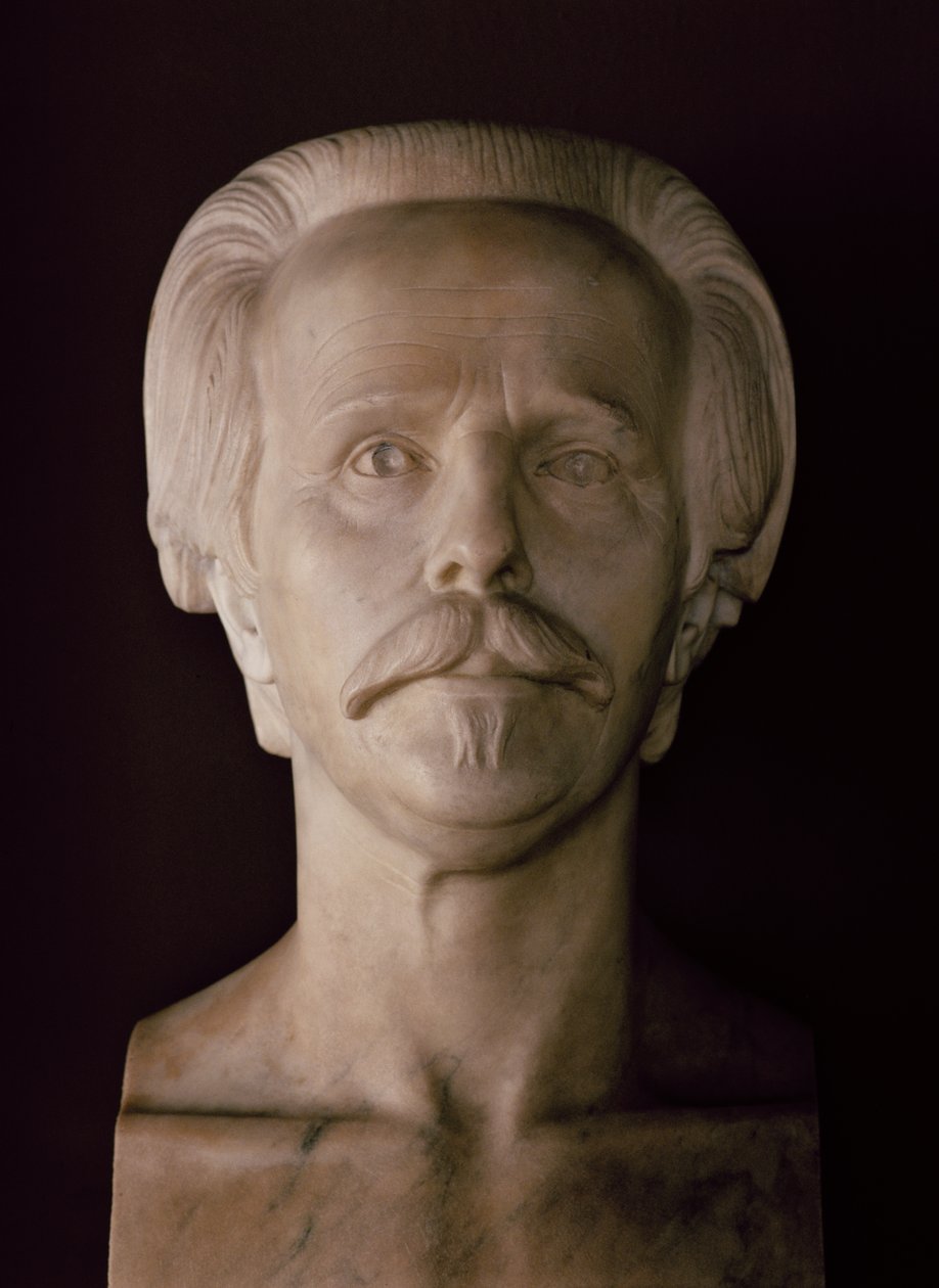Byste av Karl May (marmor) av School German