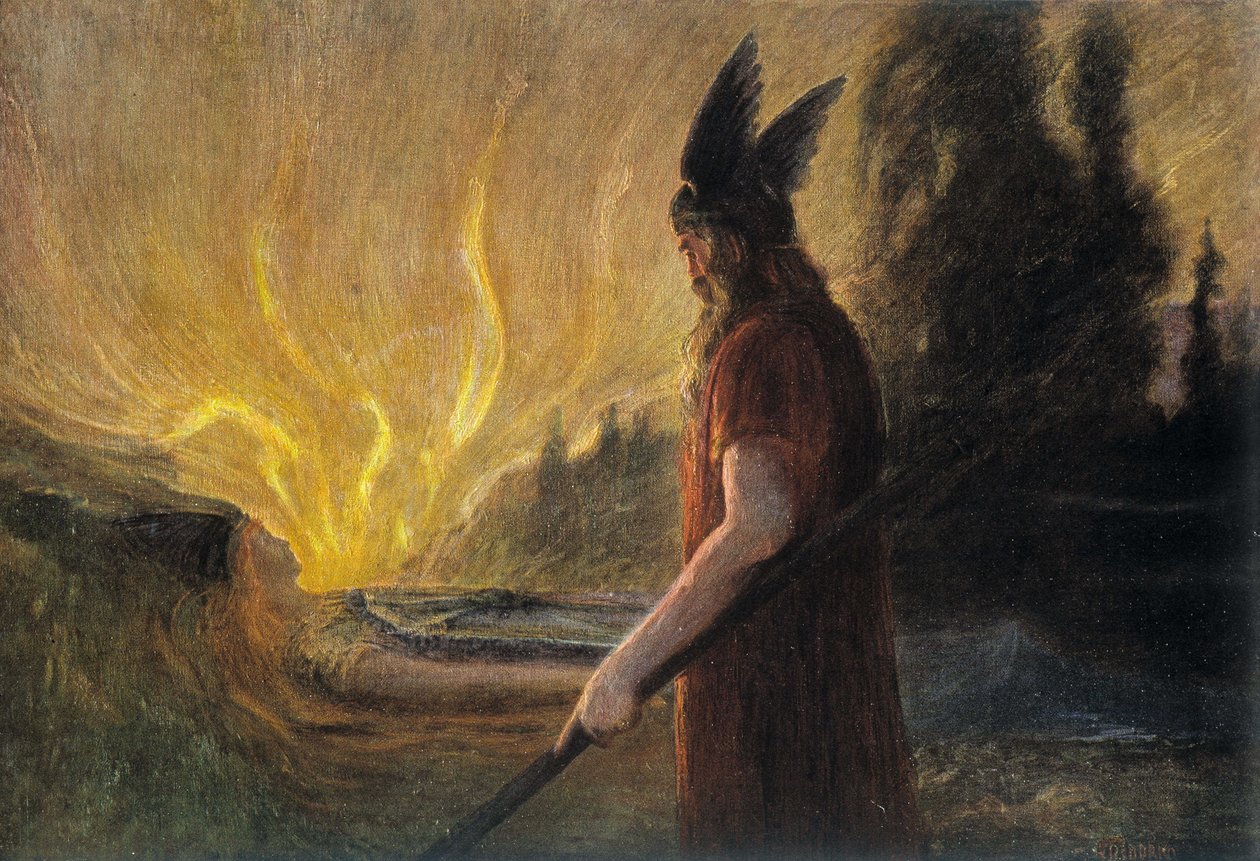 Gud Odin, tysk bilde av School German