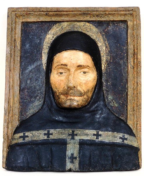 St. Anthony (polykrom stein) av School Italian