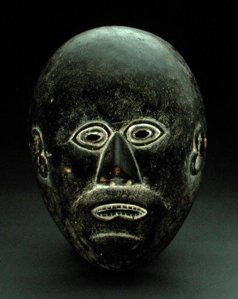 Maske, muligens Gorong Culture, Nepal (tre) av School Nepalese