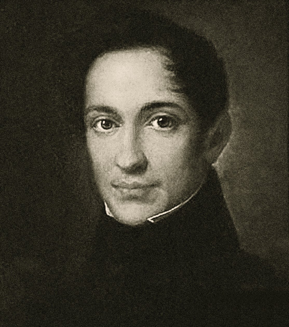 Portrett av Alexander Herzen (litho) av School Russian