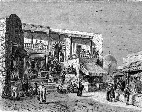 maurisk kafé i Sidi-Bou Said av School Spanish