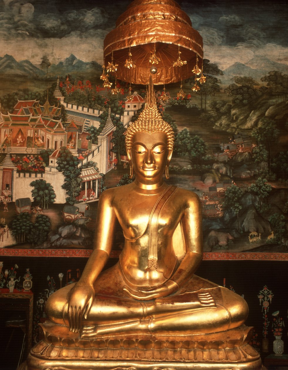 Phra Buddha Sassada (bronse) av School Thai