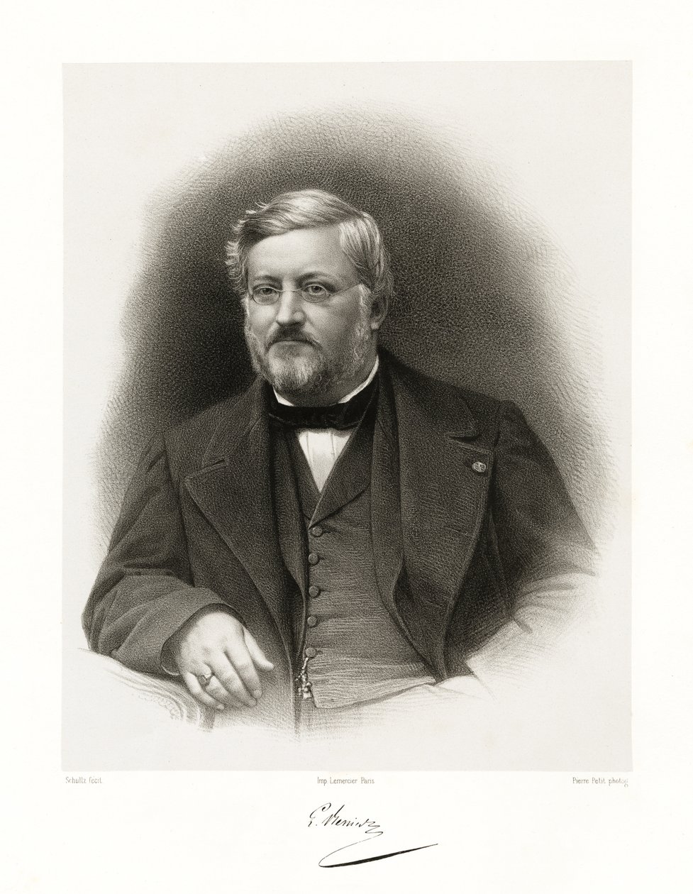 Charles Alphonse Léon Renier, 1865-66 av Schultz