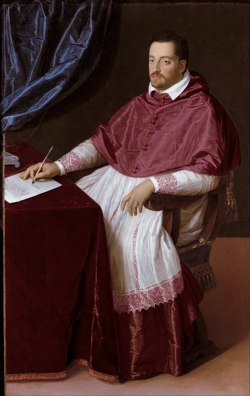 Kardinal Ferdinando de Medici, senere storhertug Ferdinando I av Toscana av Scipione Pulzone