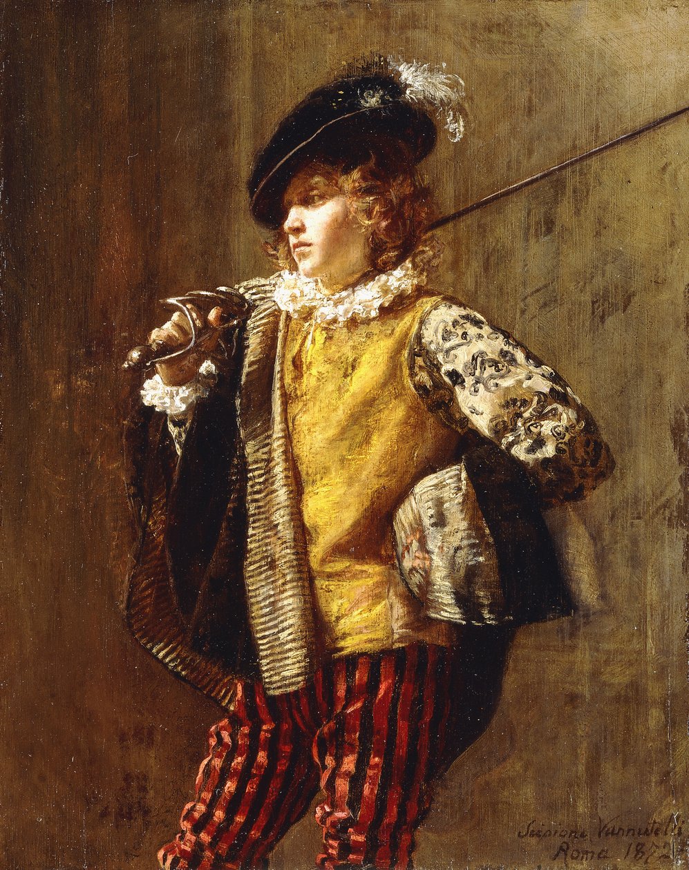 En elegant hoffmann, 1872 av Scipione Vannutelli