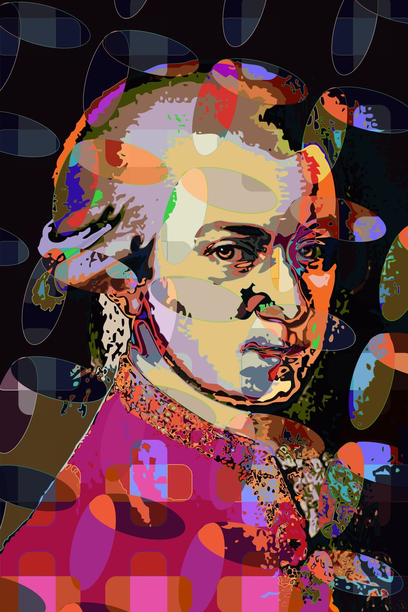 Wolfgang Amadeus Mozart (digital) av Scott J. Davis