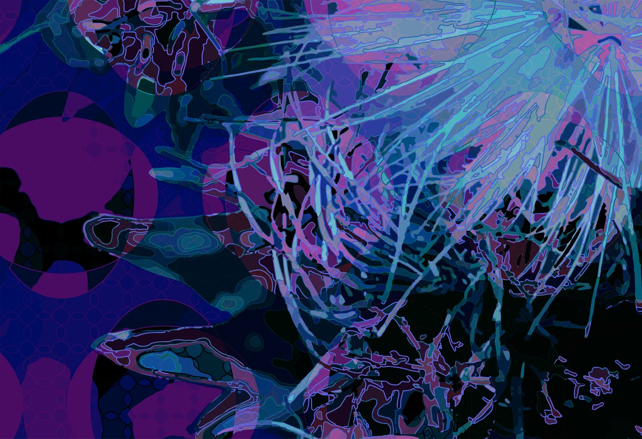 Artichoke_abst_horz3 (digital) av Scott J. Davis