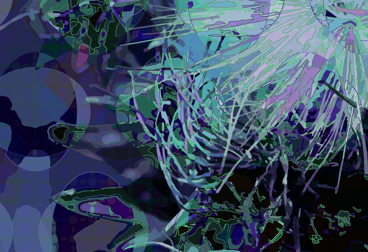 Artichoke_abst_horz4 (digital) av Scott J. Davis