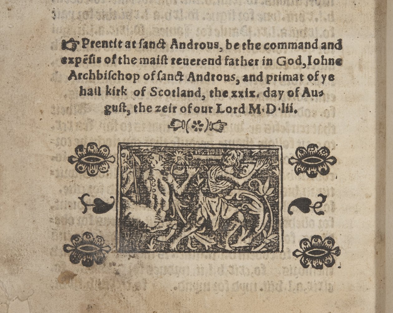 Fol 207 verso, fra The Catechisme, 1552 av Scottish School