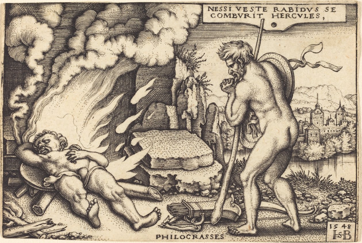 Herkules død av Sebald Beham