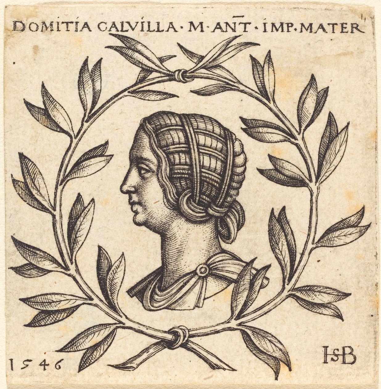 Domitia Calvilla av Sebald Beham