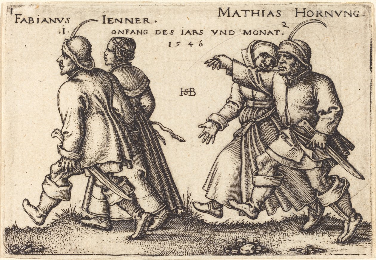januar og februar av Sebald Beham