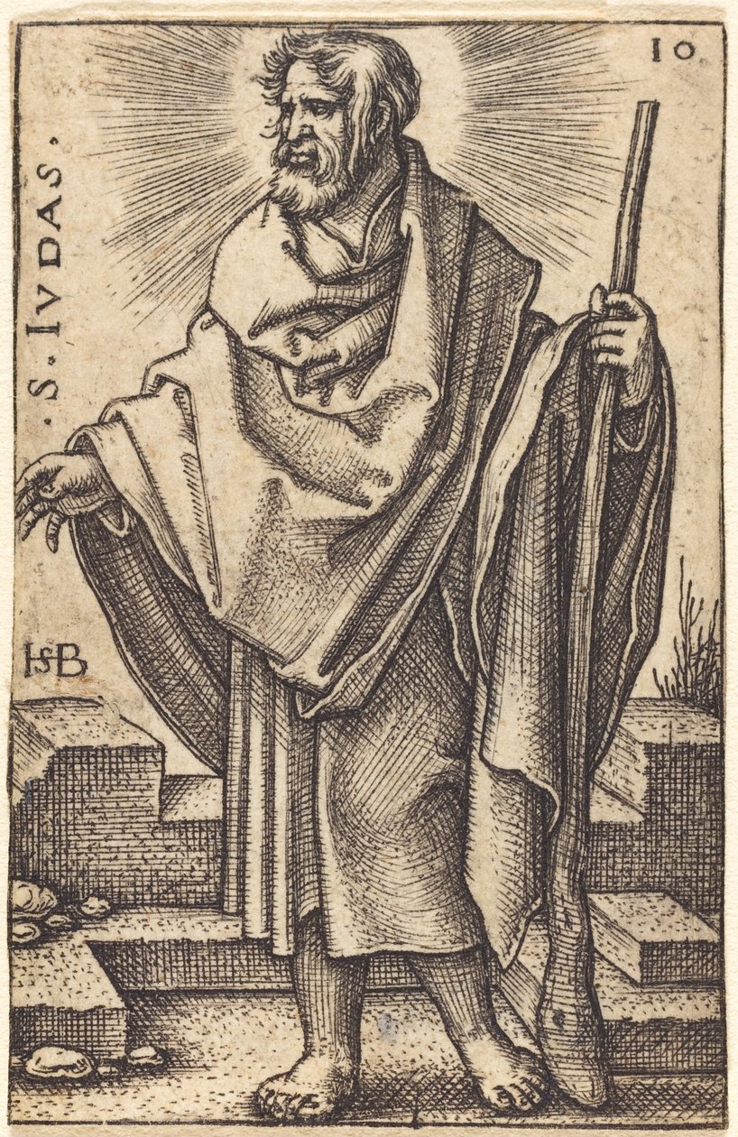 Judas Thaddeus av Sebald Beham
