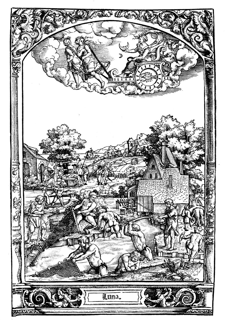Luna, 1531 av Sebald Beham