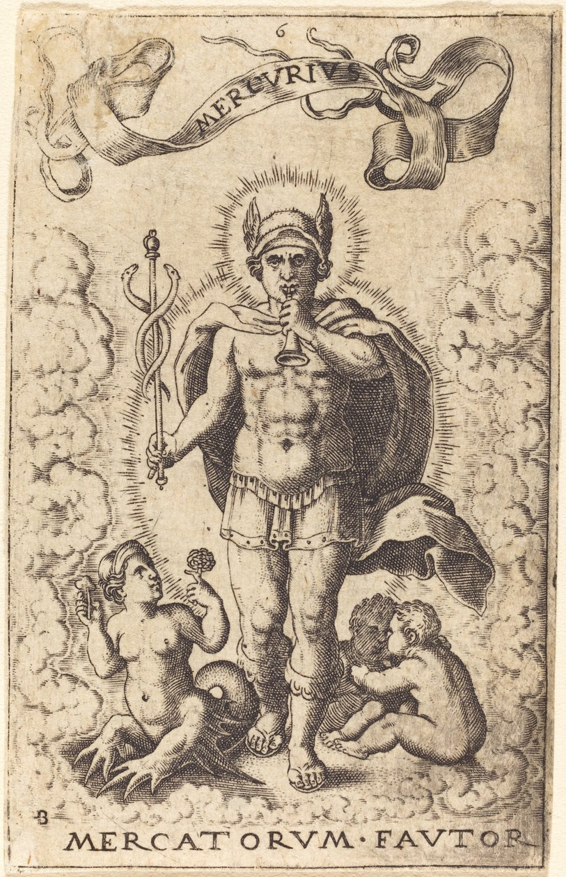 Merkur av Sebald Beham