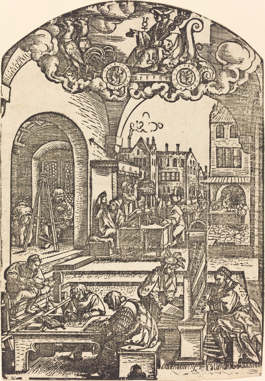 Merkur av Sebald Beham