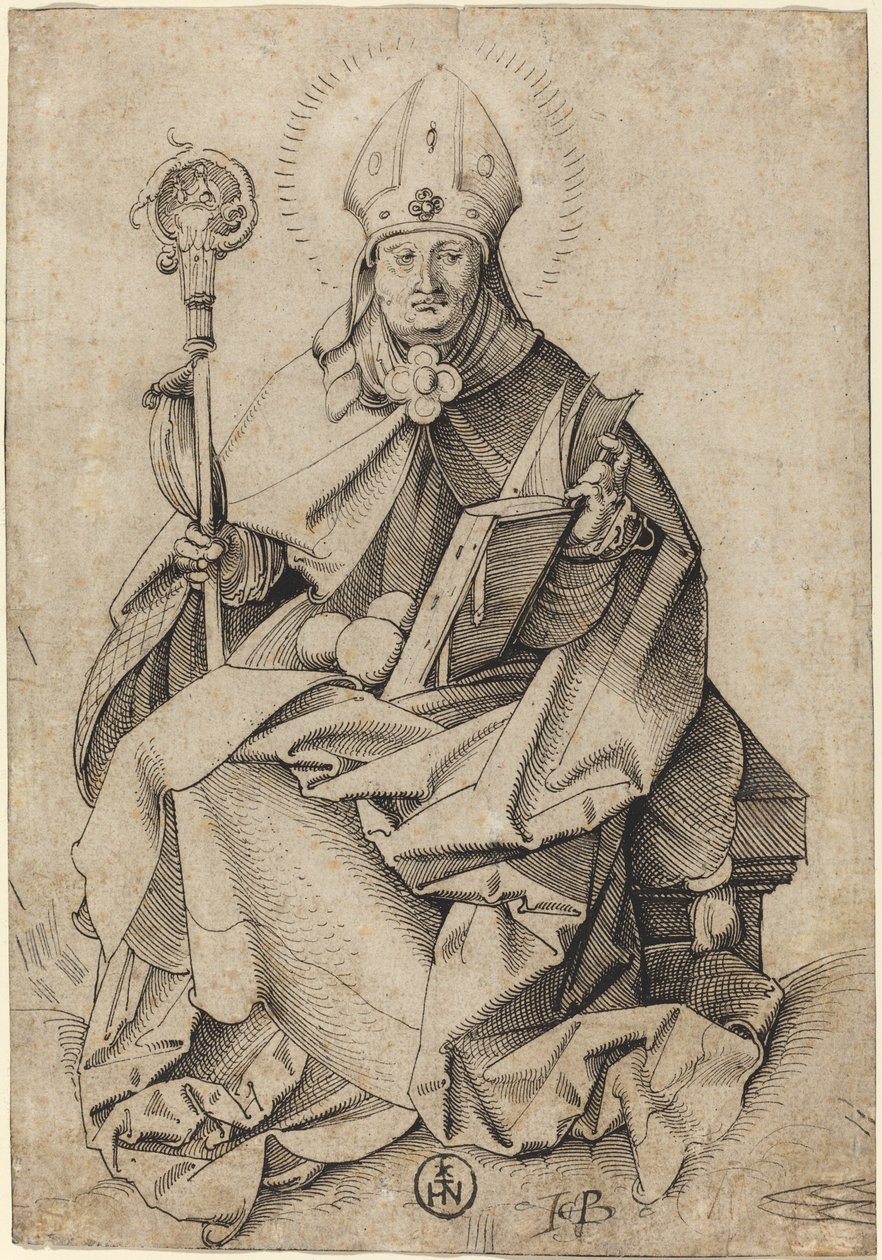 Saint Nicholas av Sebald Beham
