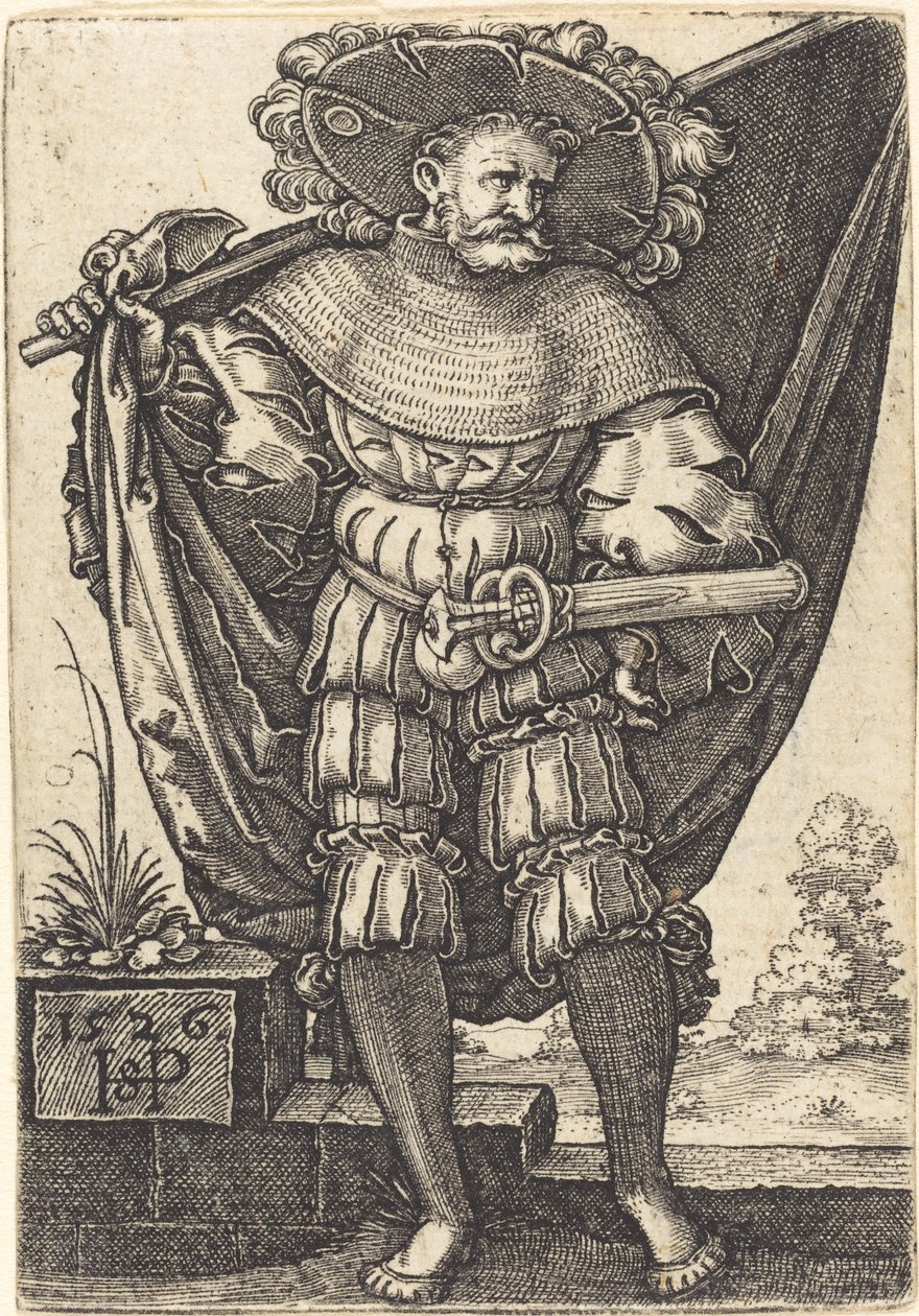 Fanebærer av Sebald Beham