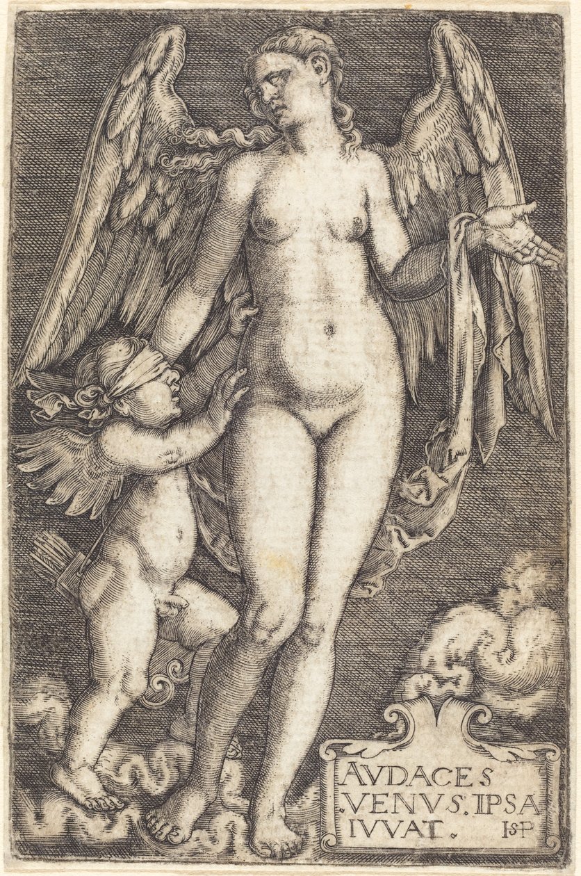 Venus og Amor av Sebald Beham
