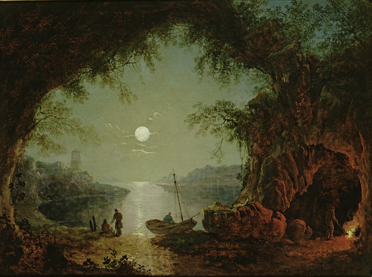 En månebelyst vik av Sebastian Pether