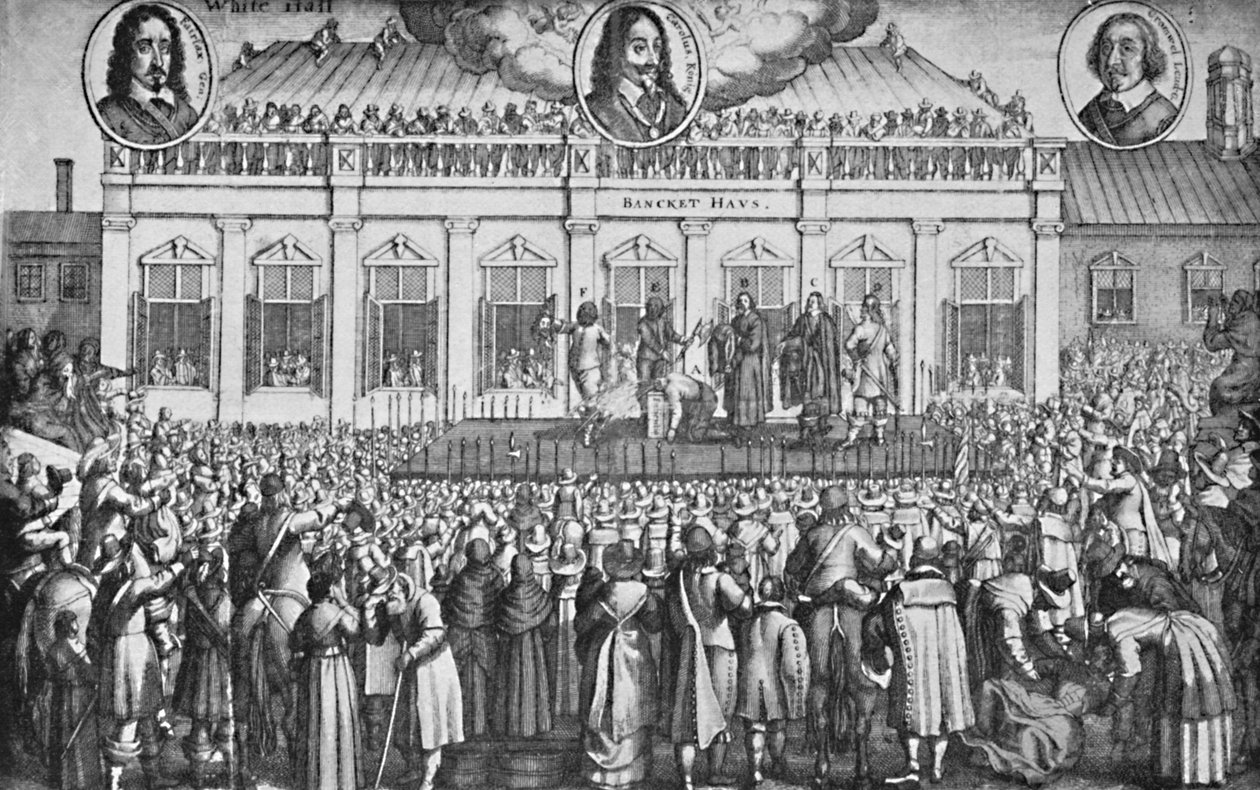 Henrettelse av Charles I., c1649, 1903 av Sebastian Furck