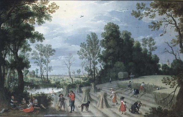 The Four Seasons: Summer (olje på lerret) av Sebastian Vrancx